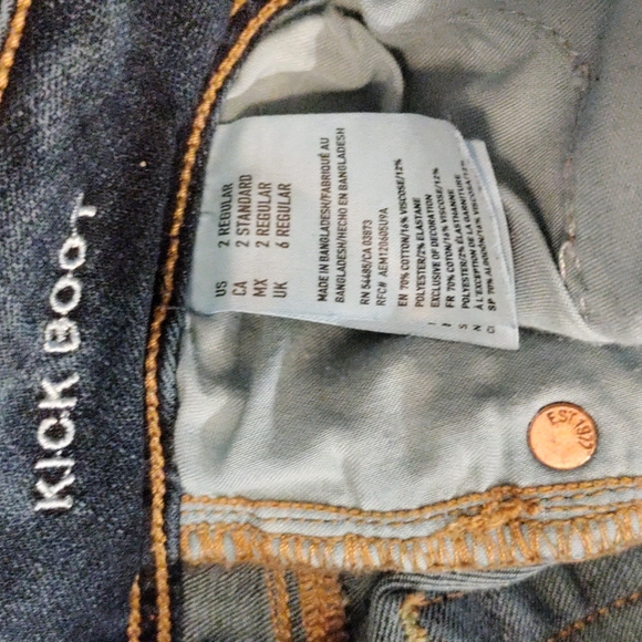 American Eagle women's size 2 bootcut jeans - Picture 5 of 5